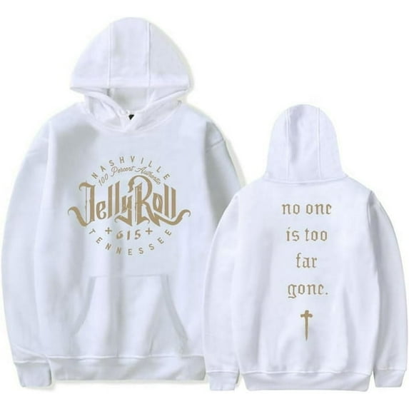 Jelly Roll Hoodie No One Is Too Far Gone Merch Autumn Women Men Long Sleeve Sweatshirt Rapper Clothes