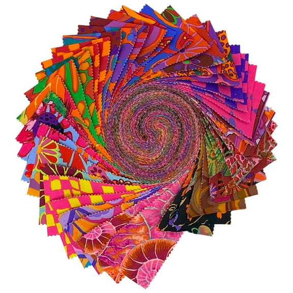 Jelly Roll - Kaffe Fassett Collective August 2024 Hot FreeSpirit 40pc Design Roll 2.5" Strips Roll-Up Bundle Quilter's Cotton Fabric Precuts (FB4DRGP.AUG24HOT) M530.39