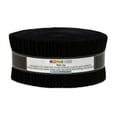 thumbnail image 1 of Jelly Roll Kaufman Kona(R) Black 2.5" Fabric Strips Fabric Bundle Quilter's Cotton Solids Precuts (RU-196-40) M529.04, 1 of 1