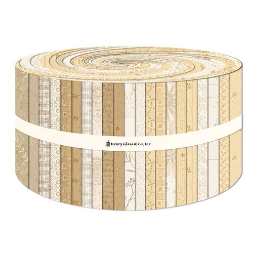 Jelly Roll - Linen Closet by Janet Rae Nesbitt for Henry Glass & Co. 42pc Design Roll 2.5" Strips Roll-Up Bundle Quilter's Cotton Fabric Precuts (FSTRIPS-LINENCLOSET) M523.44