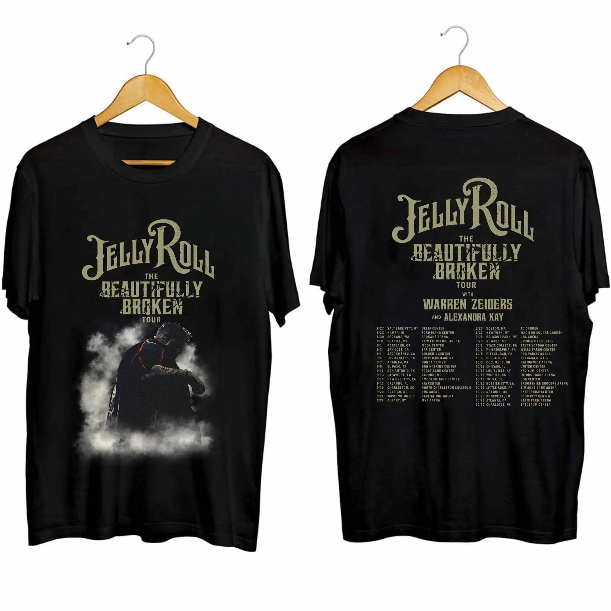 Jelly Roll Music Concert Roll Shirt, The Beautiful Broken Tour 2024