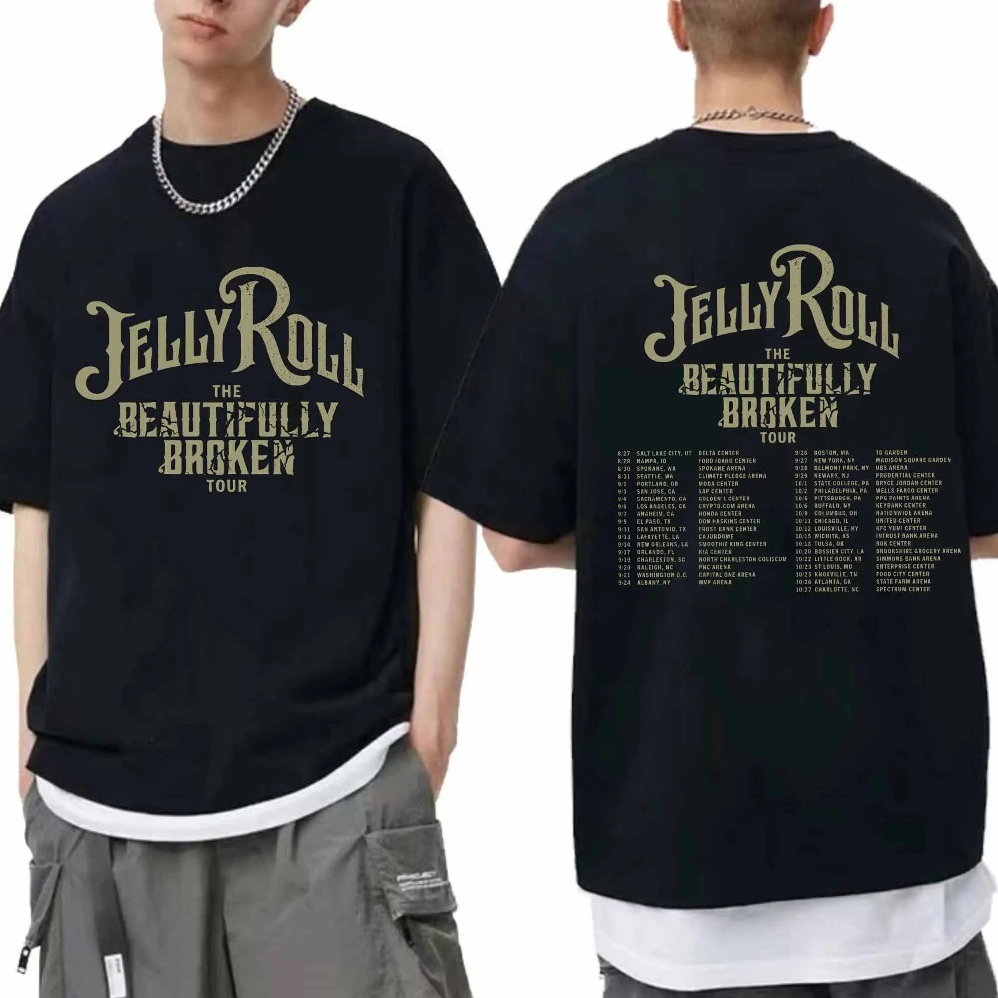 Jelly Roll Music Concert Roll Shirt, The Beautiful Broken Tour 2024