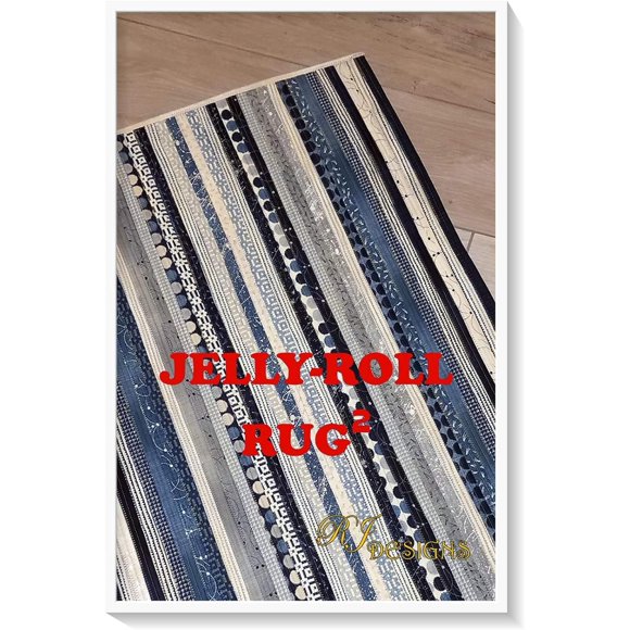 Batting Jelly Roll Rug
