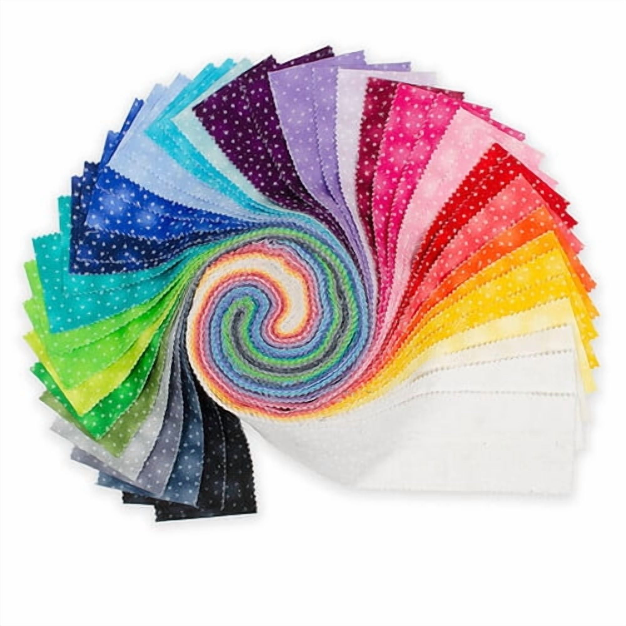 Jelly Roll - Starlet Blank Quilting Co. Stars Tone on Tone 2.5" Strips Roll-Ups Bundle Quilter's Cotton Fabric Precuts (FSTRIPS-STARLET2) M524.38