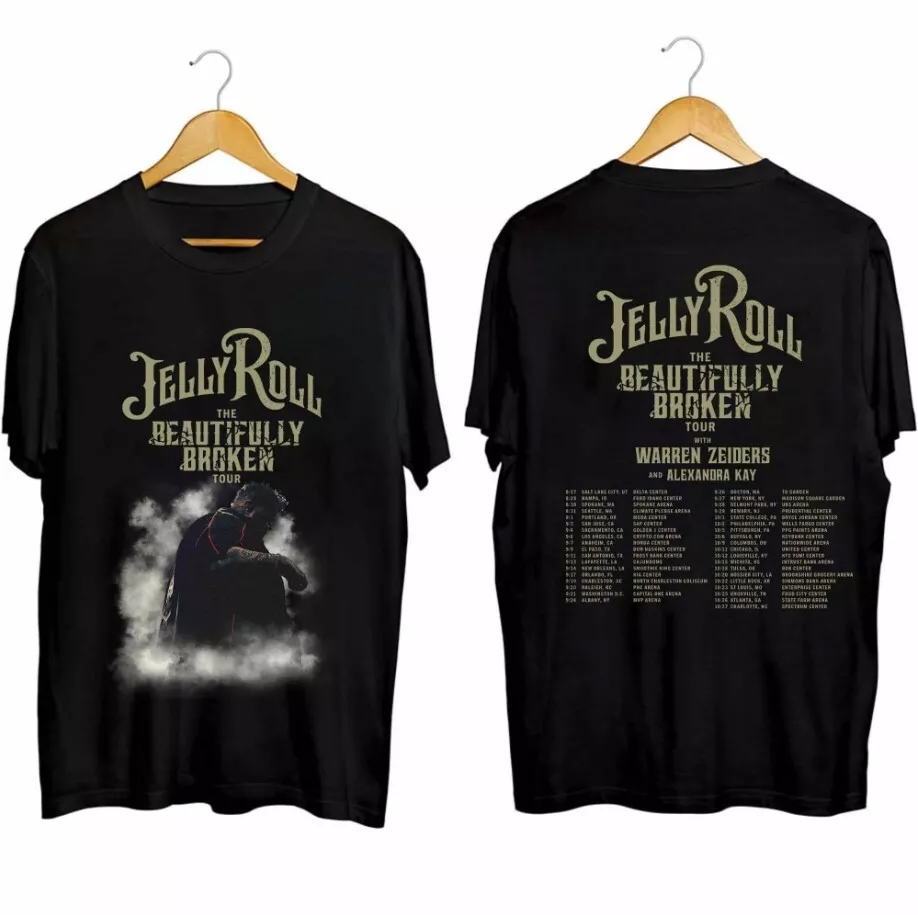 Jelly Roll The Beautifully Broken Tour 2024 Shirt Cotton Unisex Allsize