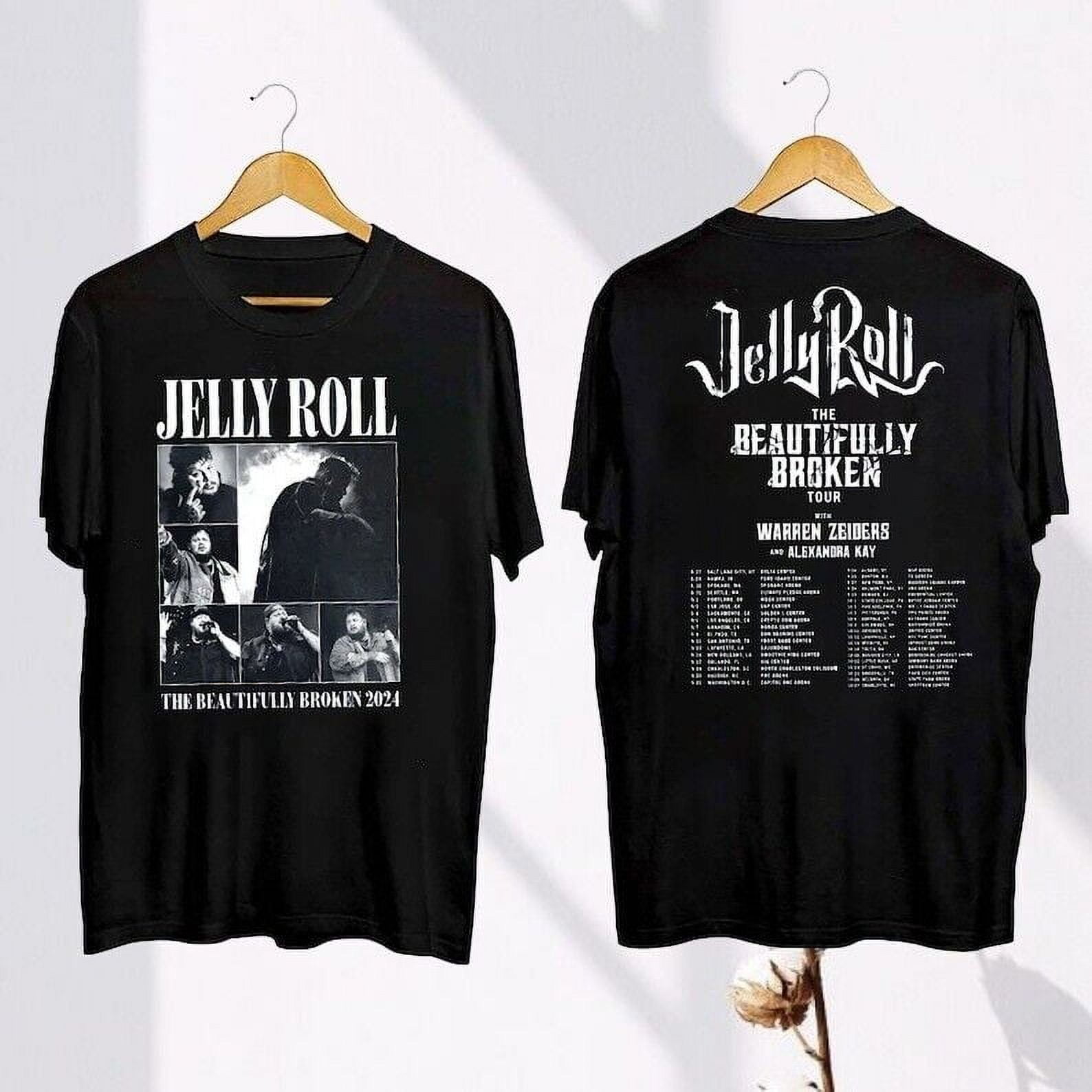 Jelly Roll Tour 2024 T-Shirt, Jelly Roll Fan Gift, The Beautifully ...