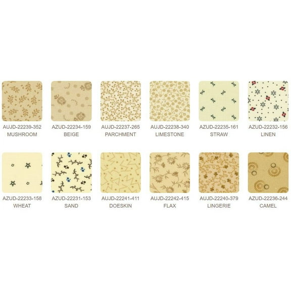 Jelly Roll - Wild Oats & Honey Collection by Jill Shaulis and Julie Letvin for Robert Kaufman Neutrals 2.5" Strips Roll-Ups Bundle Quilter's Cotton Fabric Precuts (RU-1234-40) M538.34