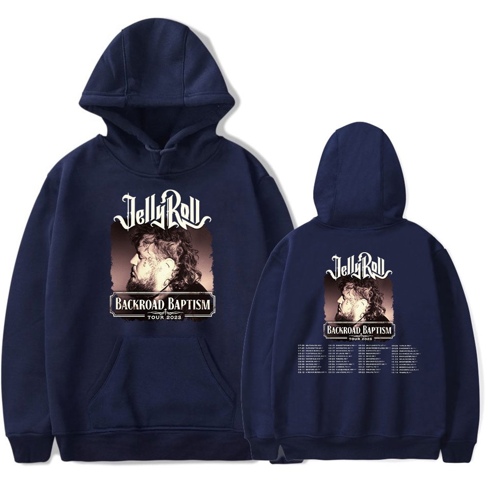 Jelly Roll World Tour Merch Hoodie Sweatshirt New Logo Women/Men HIP ...