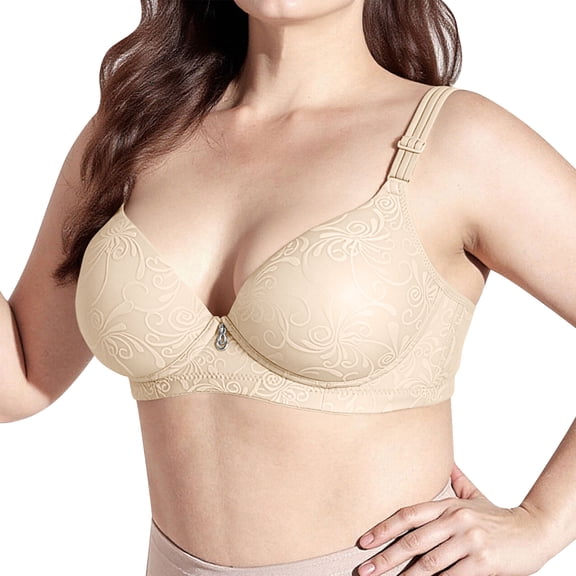 Jelly Seamless Wireless Plus Size Bras Wireless Push Up For Breathable Seamless For Daily Wear Lightweight,Breathable bras