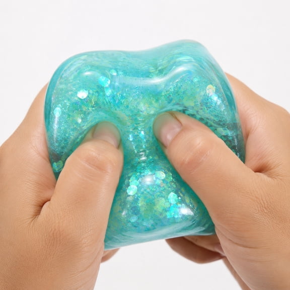 Jelly Squishy Iridescent Glitter Solid Cube Squeeze for Fun Sensory Fidget Relaxation and Daily Fun Anxiety Relief Home Office Pocket Gift Use