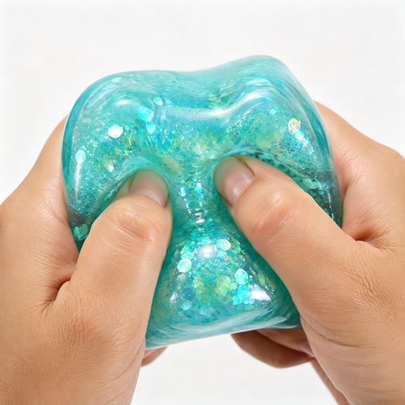 Jelly Squishy Iridescent Glitter Solid Cube Squeeze for Fun Sensory Fidget Relaxation and Daily Fun Anxiety Relief Home Office Pocket Gift Use