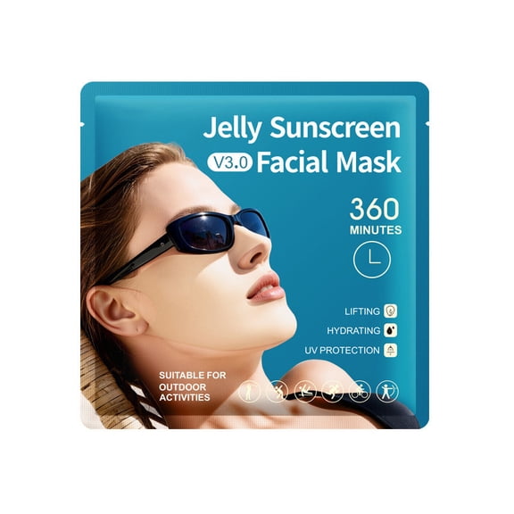 Jelly Sunscreen Facial Mask V3.0 - 360 Minutes /UVB Protection Hydrating And Firming Sun Shield For Outdoor Activities 38ml