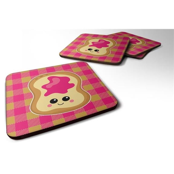 Jelly Toast Foam Coasters - Set of 4