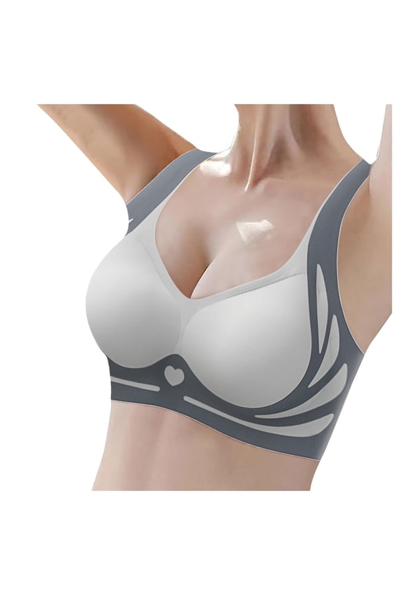 Jelly Wireless Bra for Women Seamless Push Up Bras Full Coverage Supportive Everyday Sport T-Shirt Bra Seamless Bralettes