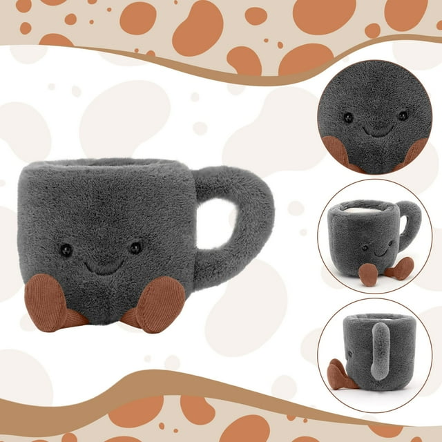 JellyCat Adorable Palm Pals™ Milky Tea Boba™ Stuffed Animal - Pocket ...