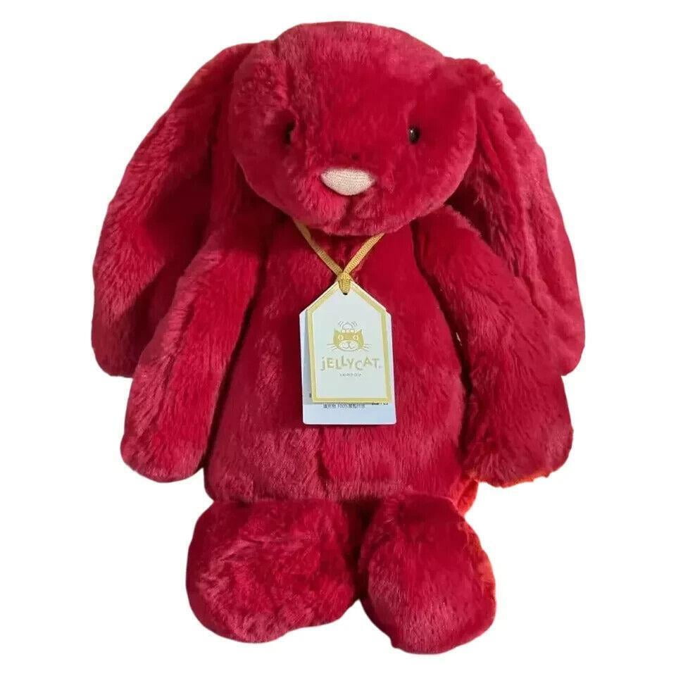 JellyCat New Shy Scarlett Bonnie Rabbit Soothing Rabbit Doll Fun Gift ...