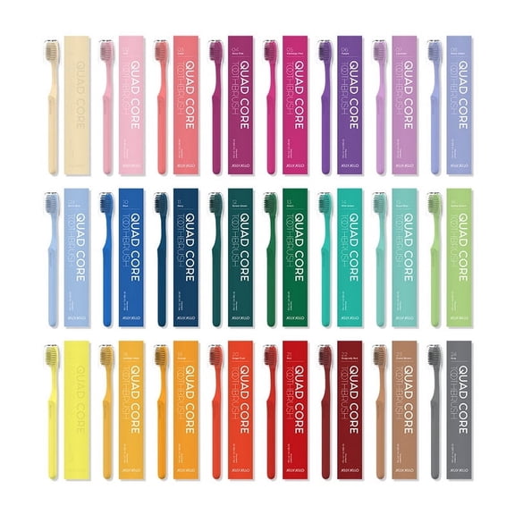 JellyJello Quad core Biodegradable Toothbrush(signature)-10.Blue