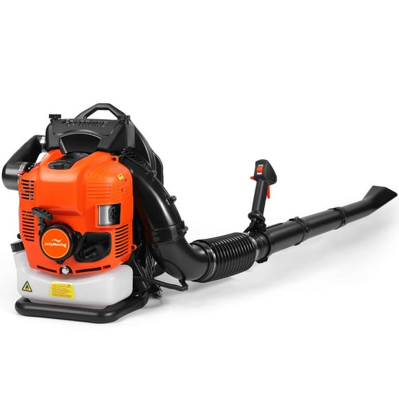 JellyMoving 75.6 cc 4-Cycle 3.6HP Backpack Gas Leaf Blower with Variable Speed & Cruise Control, Up to 706CFM & 206MPH, Grass Blower for Garden Yard Snow Blowing Debris Cleaning