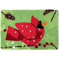 thumbnail image 1 of Jellybean Bright Cardinal in Pine Tree Accent Washable Rug 20" x 30", Red, Designed by Jennifer Heynen, 1 of 1