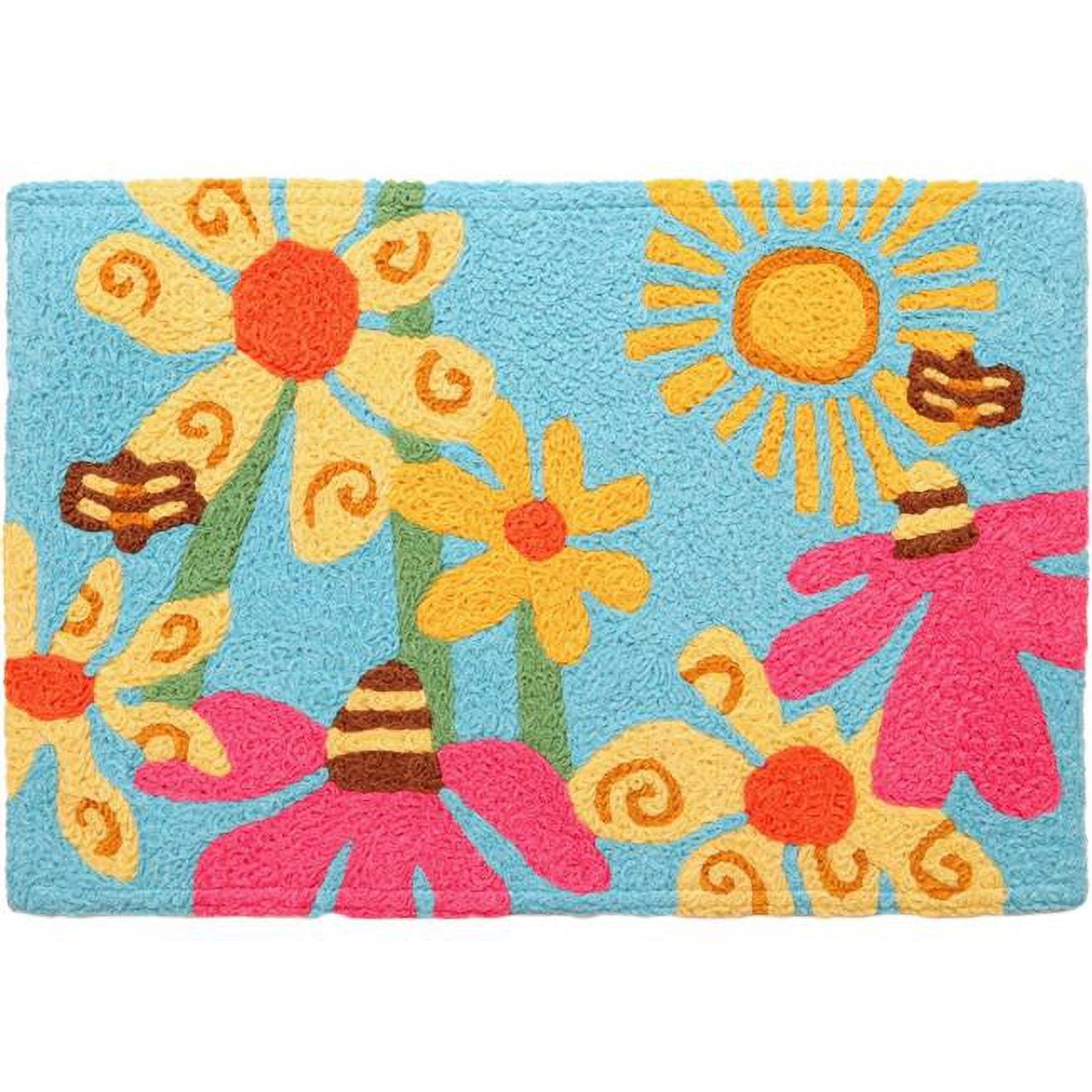 Jellybean Count Your Blossoms 20"x30" Washable Accent Rug JB-SB008 ...