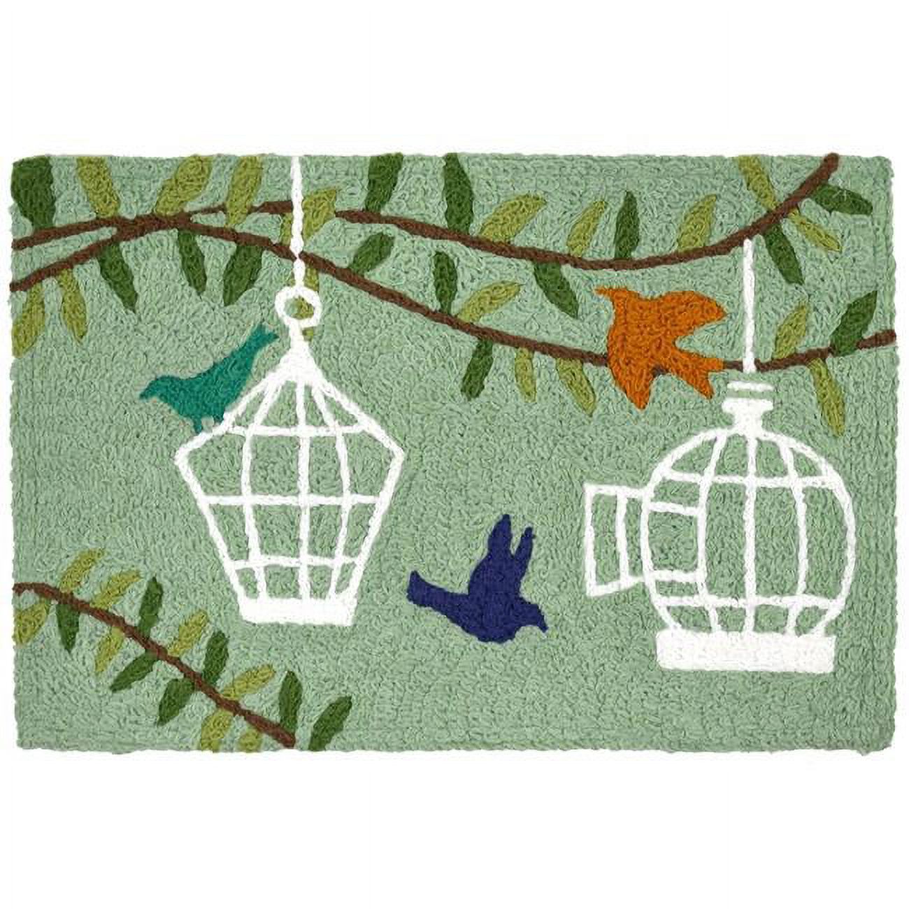 Jellybean JBTF015 20 x 30 in. Bird Cages Indoor & Outdoor Accent Rug