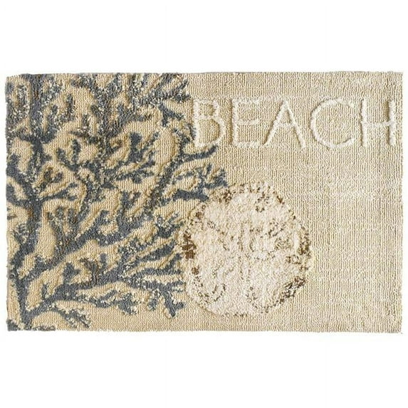 Jellybean MFA-JDR001 22 x 34 in. Beach Sand Dollar Indoor Accent Rug