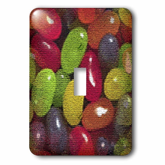 3dRose, Jellybeans in Mosaic , single toggle switch