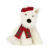 Jellycat 2025 Latest Plush Toys - Winter Warmer Munro Scottie Dog - White/9.05in