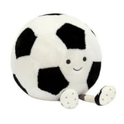 Jellycat 9 inch Amuseables Sports Football Stuffed Balls Toy , Cute Soccer Plush Doll Toy ,Soft Sports Throw Pillow Cushion Home Decoration , Christmas Gift for Kids Boys Girls Men