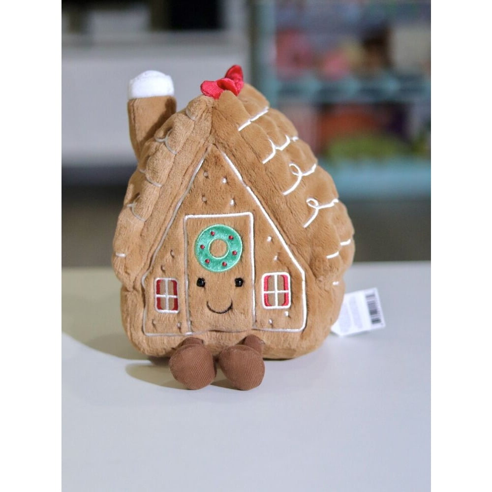 　Amuseable Gingerbread House　家 Jellycat AMUSEABLE GINGERBREAD HOUSE New With Tags 2024