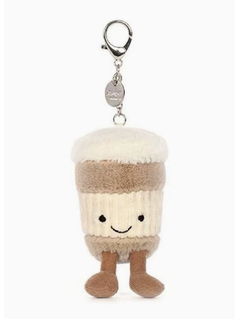 Jellycat Amuseable Coffee-To-Go Bag Charm Plush Keychain - Walmart.com