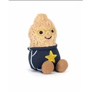 Jellycat Amuseable Peanut Sporty Stuffed Animal - Soft Peanut Plush Toy with Glasses & Star Track Pants, Cute Gift for Kids & Adults