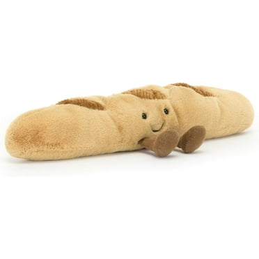 Jellycat Amuseables Baguette Stuffed Toy, 13.5 inches | Food Plush | Fun Gift Idea