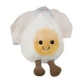 Jellycat Amuseables Boiled Egg Bride Stuffed Toy Food Plush Doll, 5.9