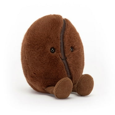 Jellycat Amuseables Coffee Bean Plush - Cute Stuffed Toy On Sale Clearance Beige