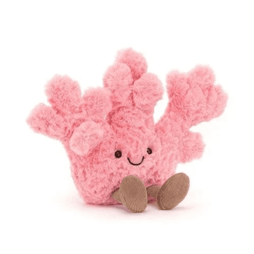 Jellycat Amuseables Coral Pink Plush Toy With Dust Bag
