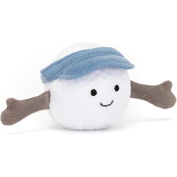 Jellycat Amuseables Golf Ball Stuffed Toy, 2.5 inches - Golf Ball Plush for Sports Fans
