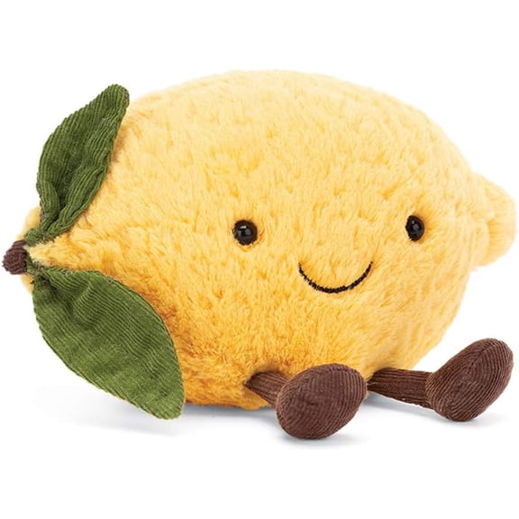 Jellycat Amuseables Lemon Food Plush, Small 5 inches
