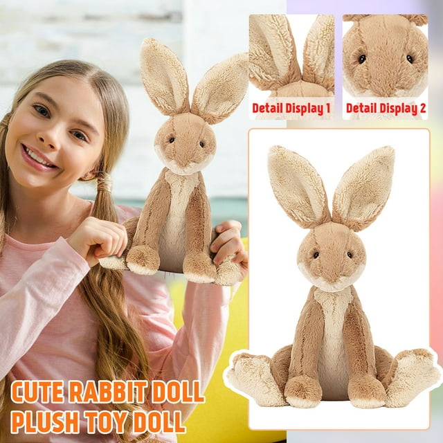 Jellycat Amuseables Long Ear bunny Horticus Hare🐰 Stuffed Toy Lovely Plush Toy, 6.68" Plush ...