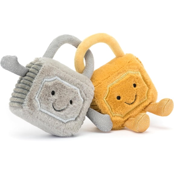 Jellycat Amuseables Love Locks Stuffed Toy, 7 inches - Padlock Plush Toy - Fun Gift Idea