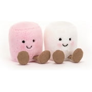 Jellycat Amuseables Pink and White Marshmallows Stuffed Toy, 3.5 inches