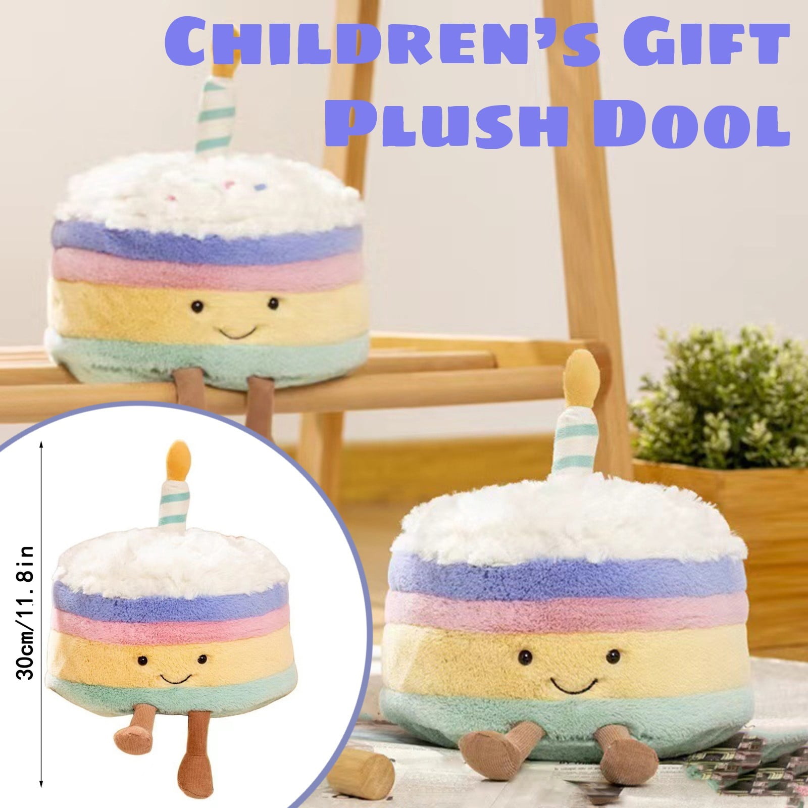 Peanut Jellycat Jellycat Amuseables Rainbow Birthday Cake Plush