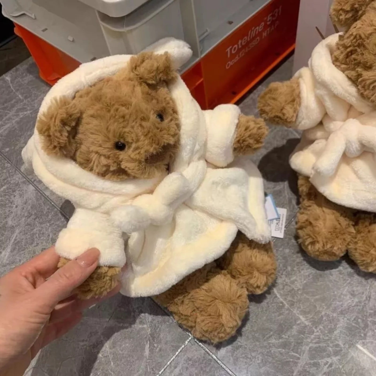 Jellycat Bartholomew Bathrobe Bear soft toy 26cm New Plush Toy Gift ...