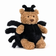 Jellycat Bartholomew Bear Spider Plush Toy, 10.2in Halloween Stuffed Animal, Soft Cuddly Kids Gift