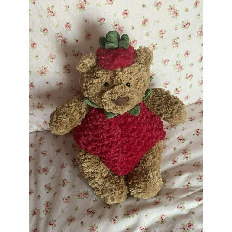　Bartholomew Bear Strawberry　くま Jellycat Bartholomew Bear Strawberry Stuffed Animal Plush