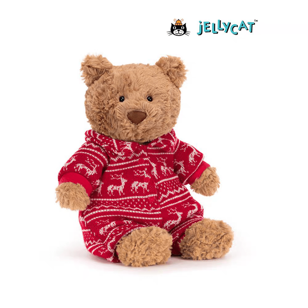 ぬいぐるみ  Bartholomew Bear WinterPyjamas Jellycat Bartholomew Bear Winter Pyjamas Stuffed Animal