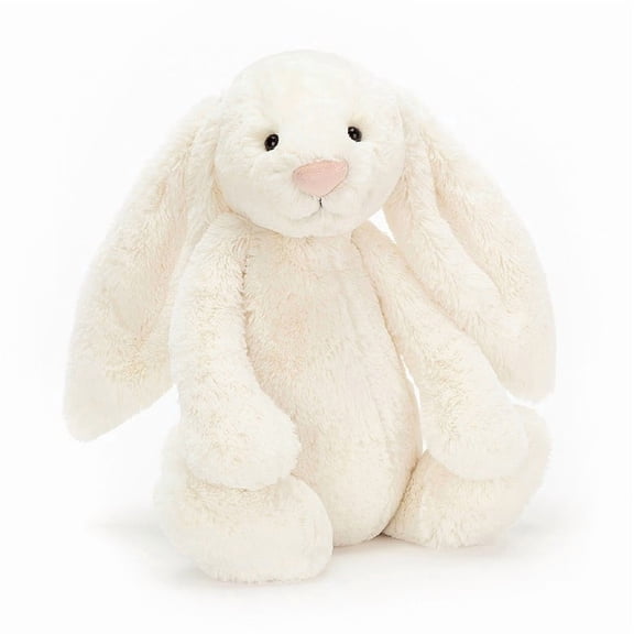 Jellycat Bashful Cream Bunny Stuffed Animal, Medium 12.2 Inch Soft Plush Rabbit Toy