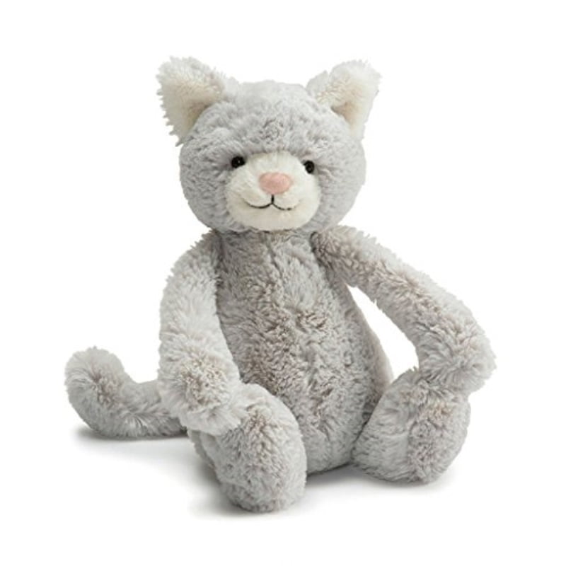 Jellycat Bashful Grey Kitty, Medium, 12 inches - Walmart.com