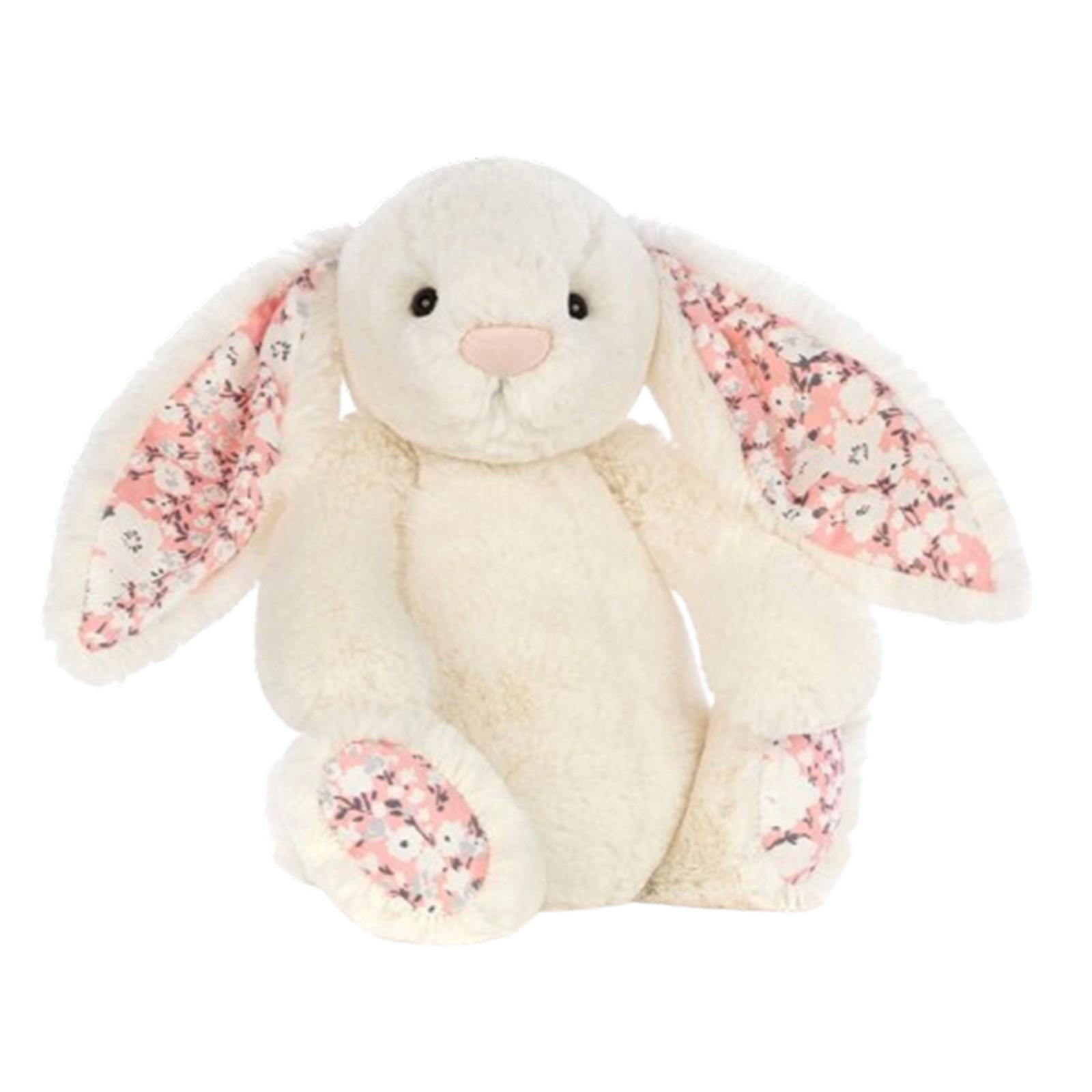 33cm Bunny - Long Floral Ears - Brown main image 0