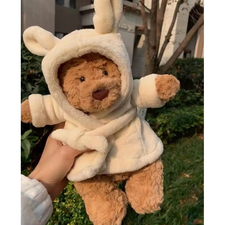 Jellycat, Bathrobe Bartholomew Bear, Silver, NWT, Plush Toy